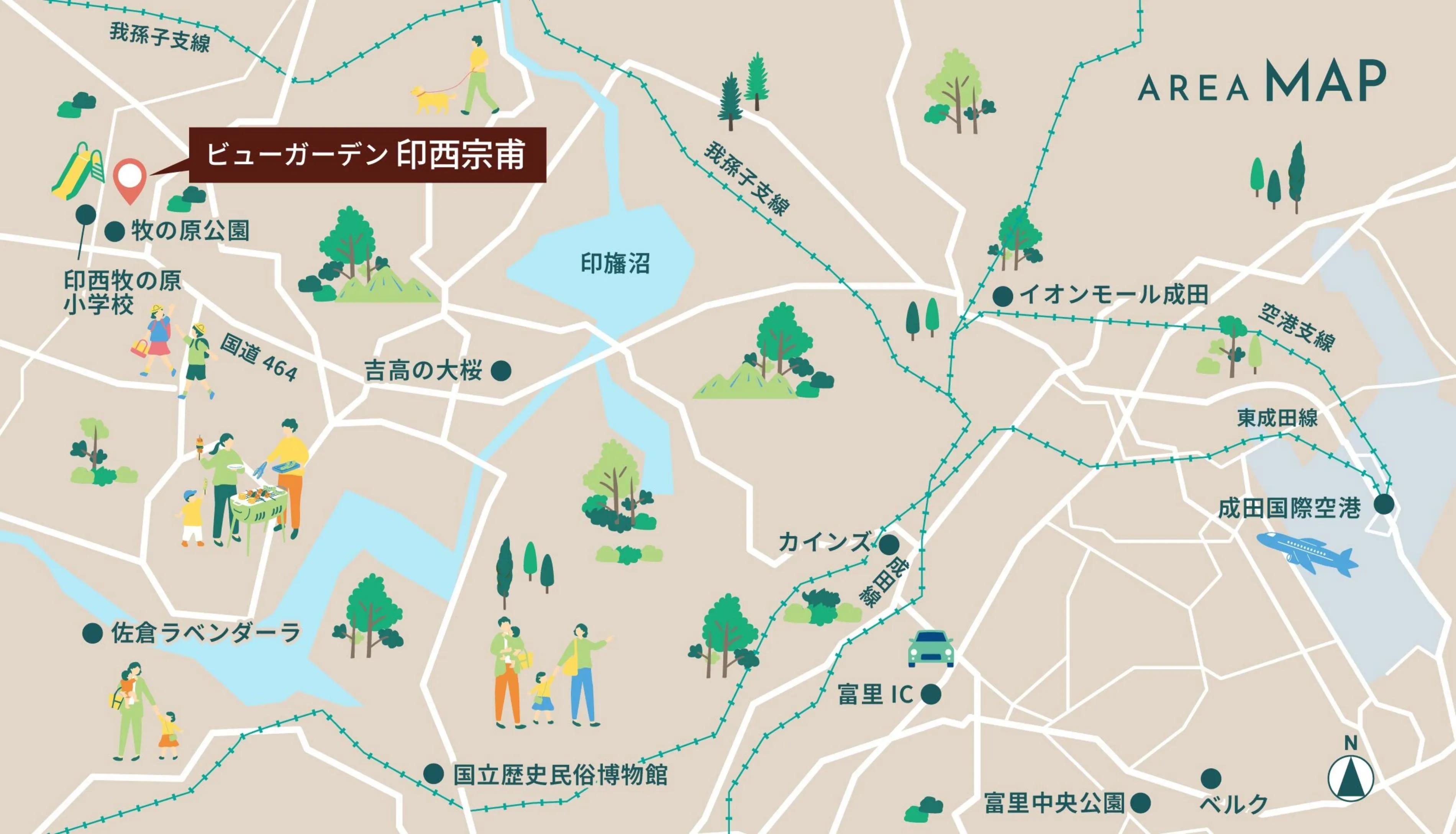 地図のイラスト