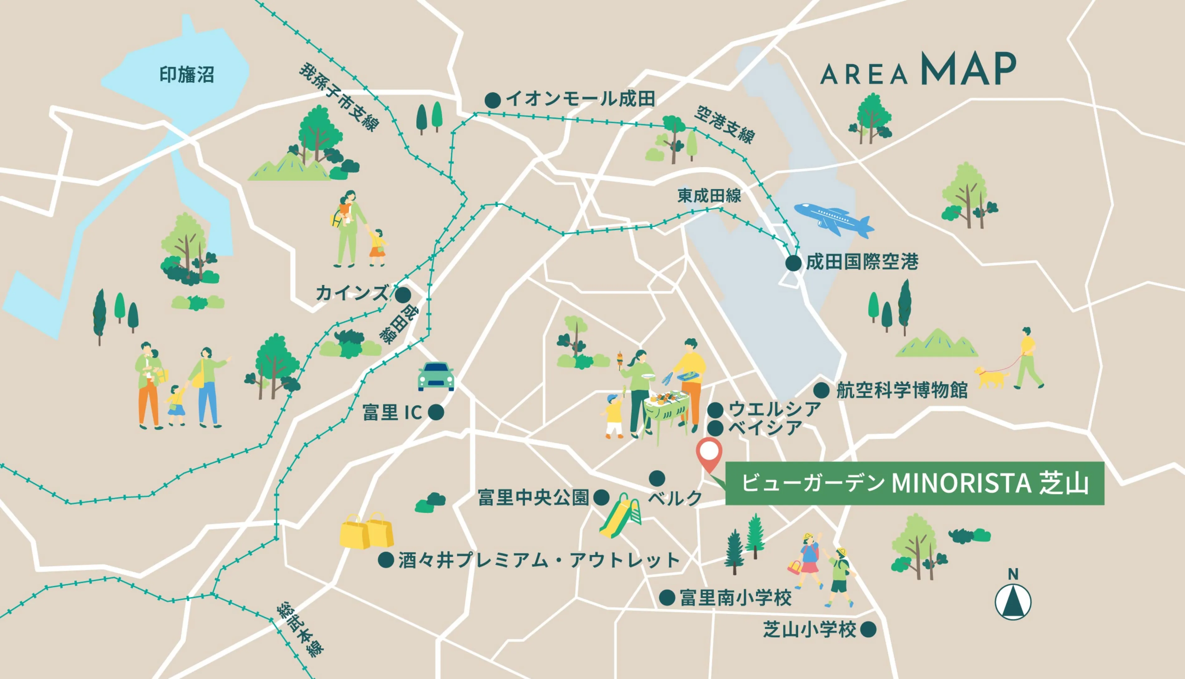 地図のイラスト