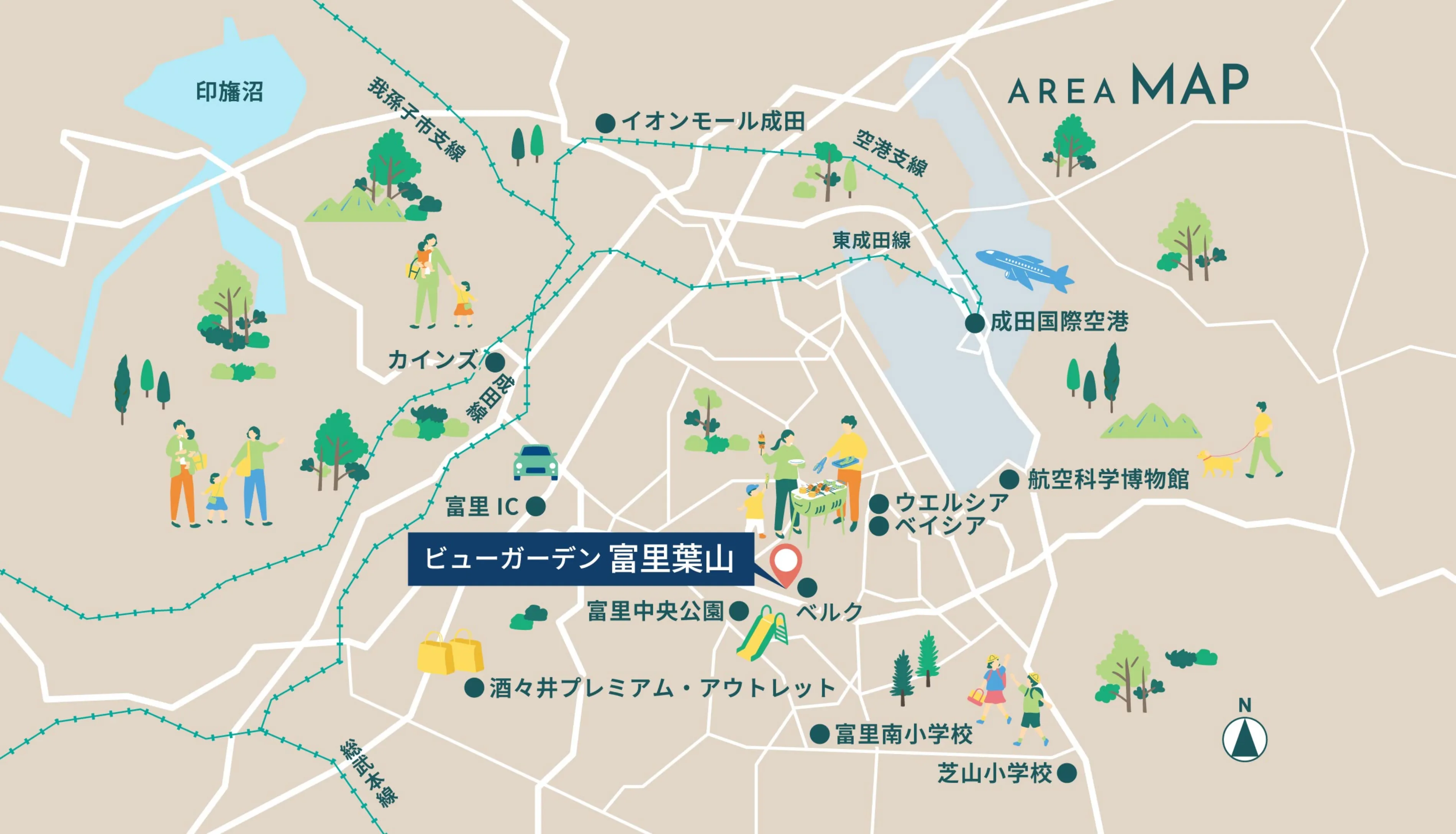 地図のイラスト